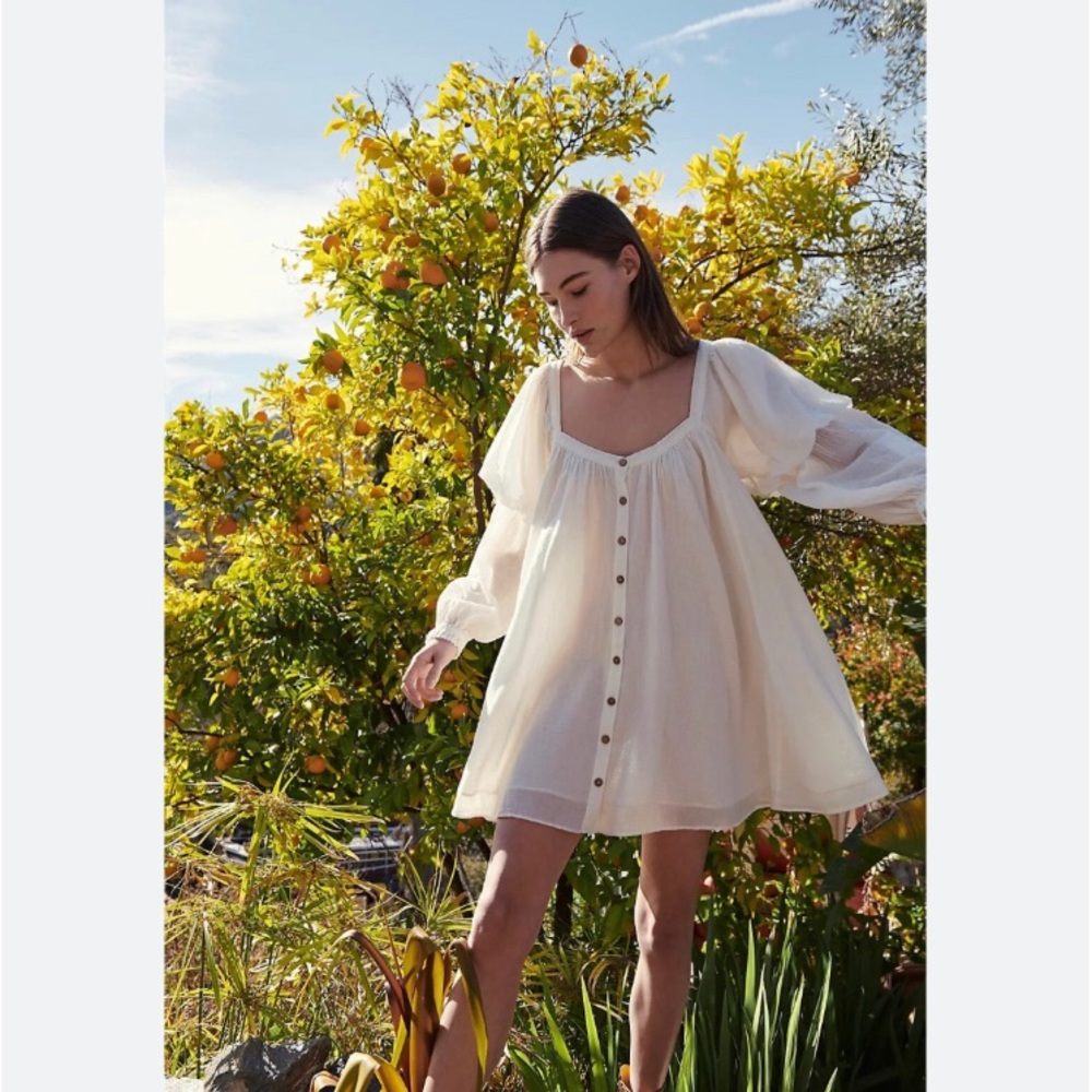 Free People So Fresh Tunic white size xs